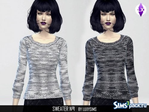 Толстый шерстяной свитер от LuxySims3