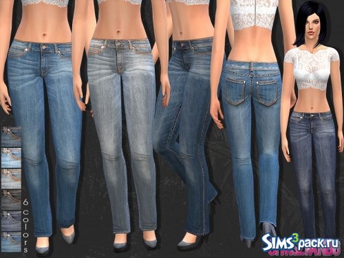 Узкие джинсы от sims2fanbg