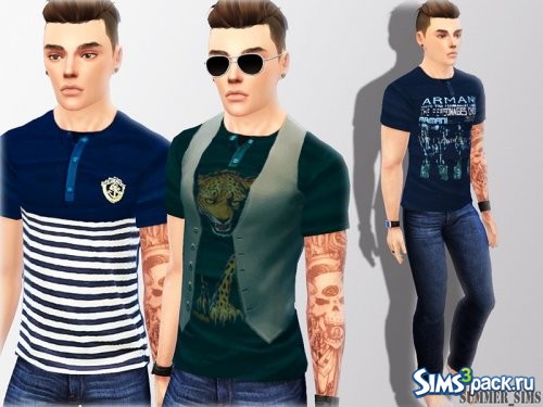 Мужские футболки Mix от Summer_Sims
