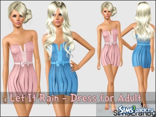 Платье Let It Rain от sims2fanbg