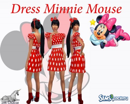 Dress Minnie Mouse / Платье Минни Маус от ОлЯля