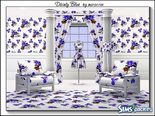 Текстуры Flowers in Blue