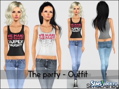 Сет одежды Party от sims2fanbg