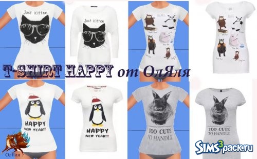 T-Shirt Happy от ОлЯля