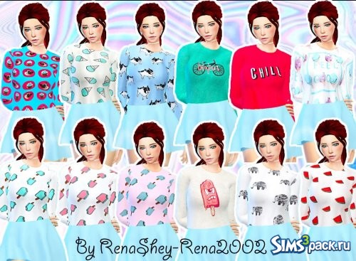 Cute sweatshirts/Милые свитшоты от Rena2002