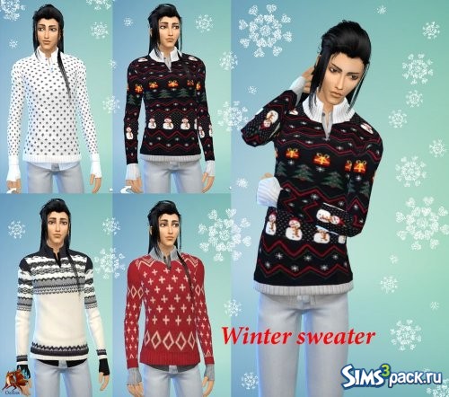 Winter sweater / Зимний свитер от ОлЯля