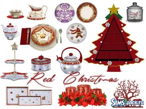 Сет Dining Red Christmas от Pilar