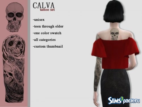 Сет татуировок CALVA от crystlsims