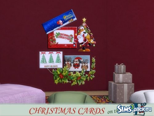 Рождественские открытки на стену 