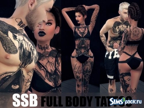 Татуировка на все тело V1 от SavageSimBaby