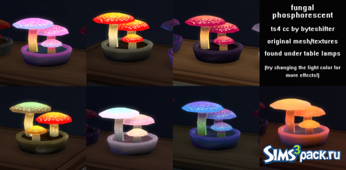 Светящяяся лампа-гриб