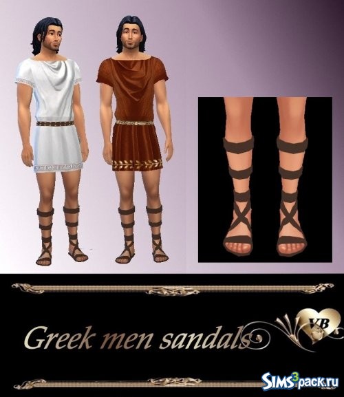 Греческие мужские сандалии. от LeonaLure