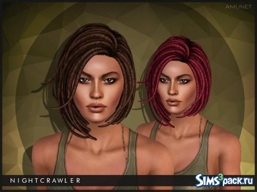 Прическа Amunet от Nightcrawler Sims