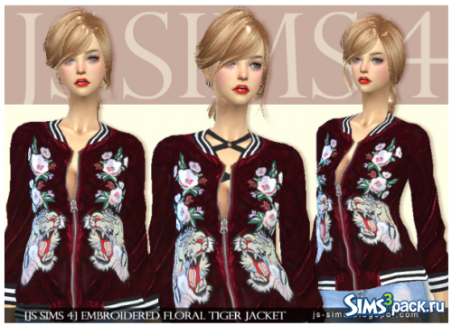 Жакет EMBROIDERED FLORAL TIGER от JS SIMS