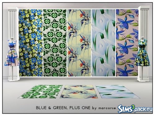 Текстуры Blue & Green, Plus One от marcorse