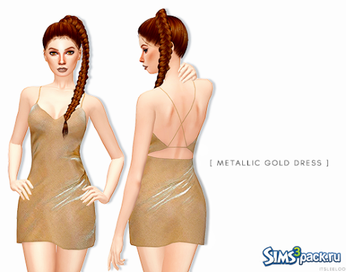 Платье METALLIC GOLD от itsleeloo