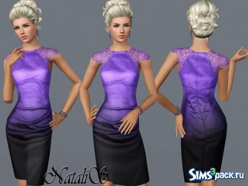 Платье Lace sleeve sheath от NataliS
