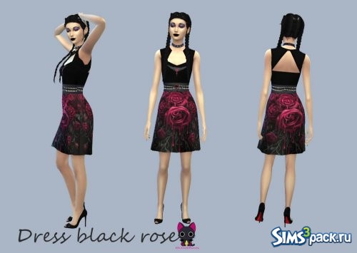 Платье "Черная роза"