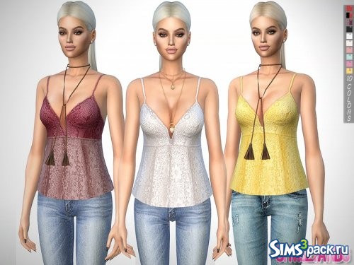 Топ Floral Lace от sims2fanbg