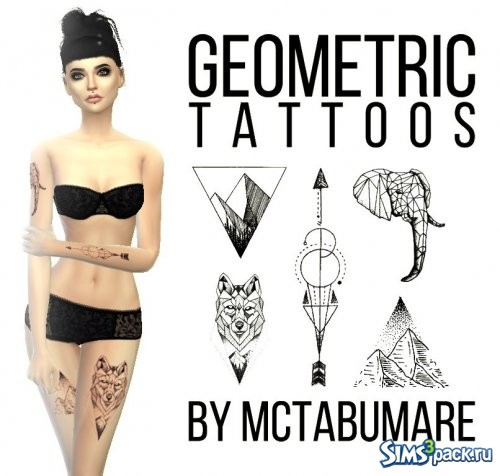 Геометрические татуировки от MCtabuMARE
