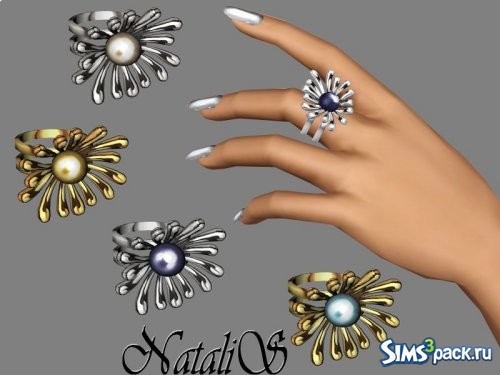 Кольцо Pearl flower от NataliS