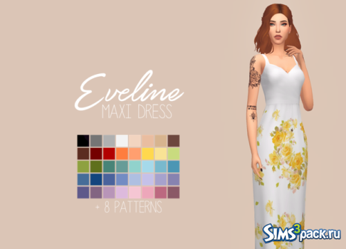 Платье Eveline от PurrsephoneSims