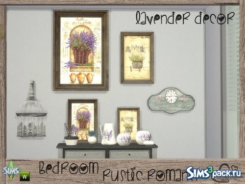 Сет декора Rustic Romance Lavender 