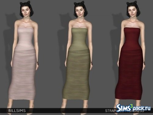 Миди - платье без бретелек от Bill Sims