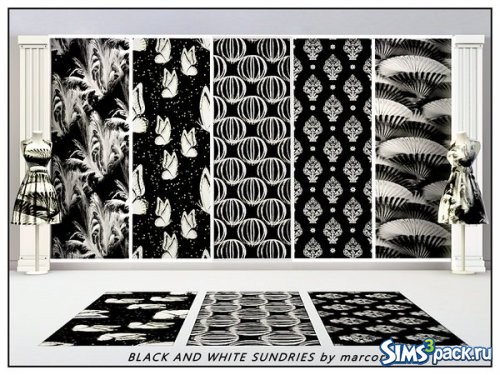 Текстуры Black and White Sundries от marcorse