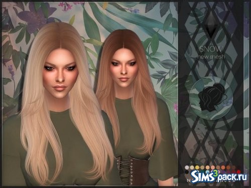 Прическа Snow от Nightcrawler Sims