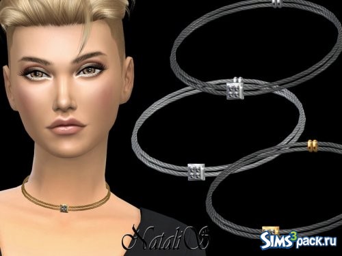 Ожерелье Double Cable Necklace Crystal от NataliS