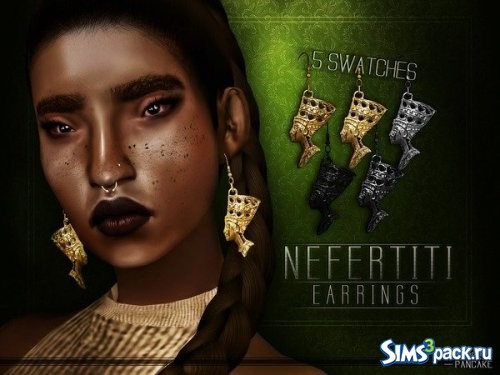 Серьги Nefertiti от Blahberry Pancake