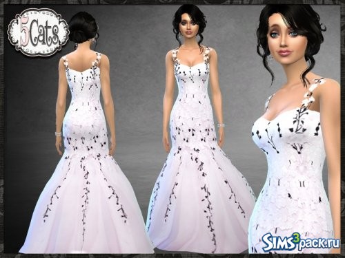 Вечернее платье Bridal Blush Floral Mermaid от Five5Cats