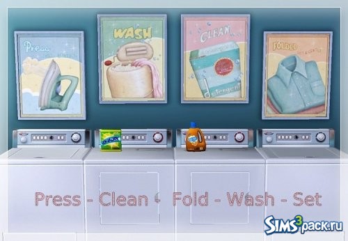 Сет Press - Clean - Fold - Wash от lillka