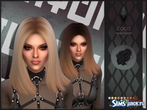 Прическа Coco от Nightcrawler Sims