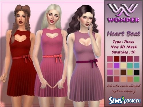 Платье Heart Beat от Wonder Sims