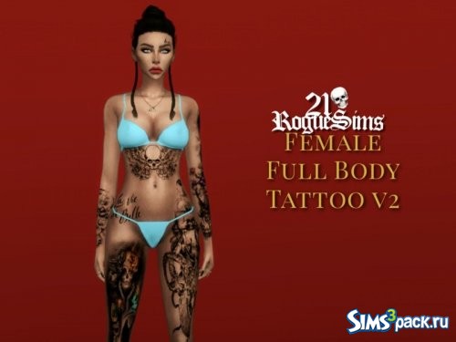 Татуировка на все тело V2 от 21roguesims