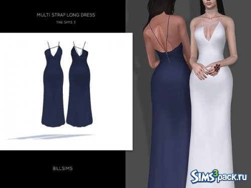 Вечернее платье Multi Strap от Bill Sims