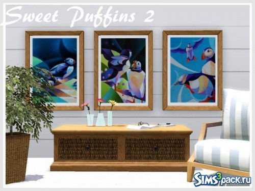 Картины Sweet Puffins 2 от philo