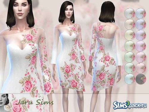 Платье Dress Rose от Jaru Sims