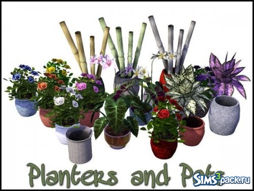 Растения и горшки от sim_man123