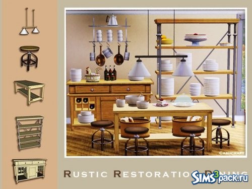 Столовая Rustic Restoration от cashcraft