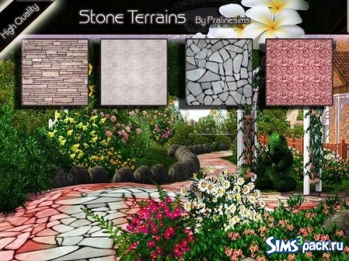 Текстуры Stone Terrains от Pralinesims