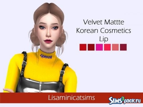 Помада LMCS Velvet Mattte Korean Cosmetics от Lisaminicatsims
