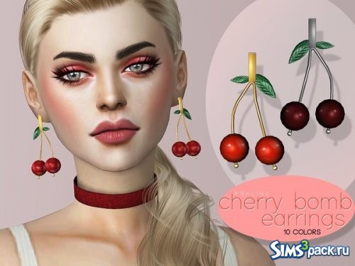 Серьги Cherry Bomb от Pralinesims