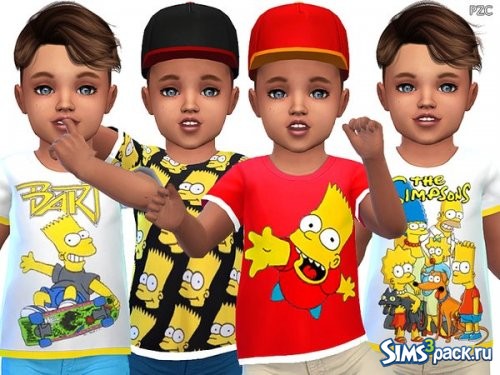 Коллекция детских футболок The Simpsons от Pinkzombiecupcakes