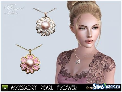 Кулон Pearl flower от Severinka_