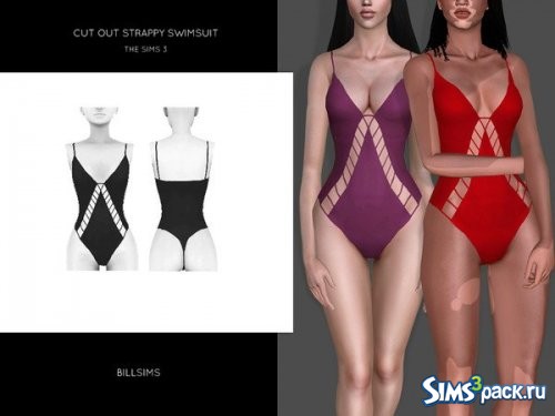 Купальник Cut Out Strappy от Bill Sims