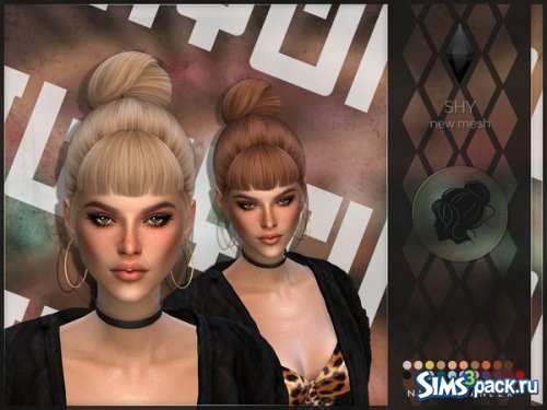 Прическа Shy от Nightcrawler Sims