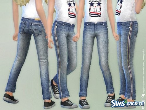 Базовые джинсы для девочек от lillka